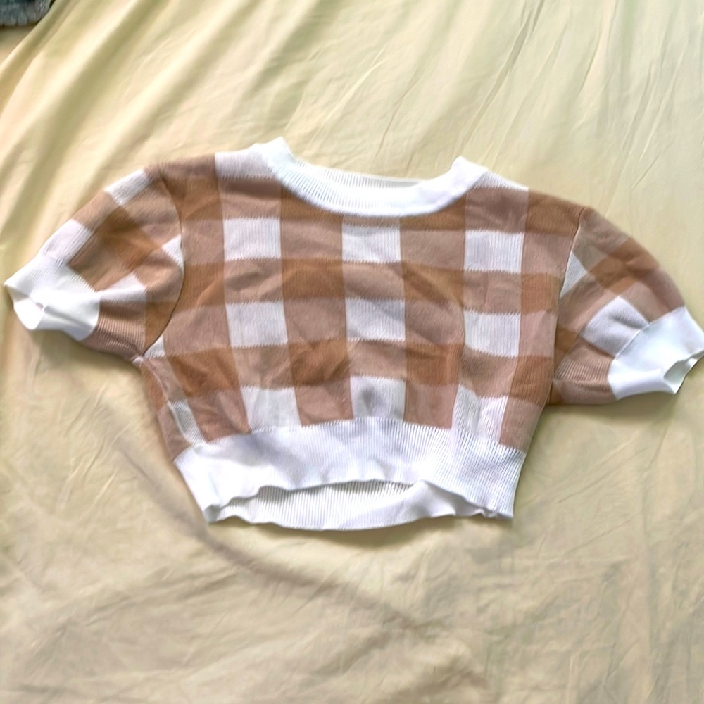 Gingham Plaid Crop top